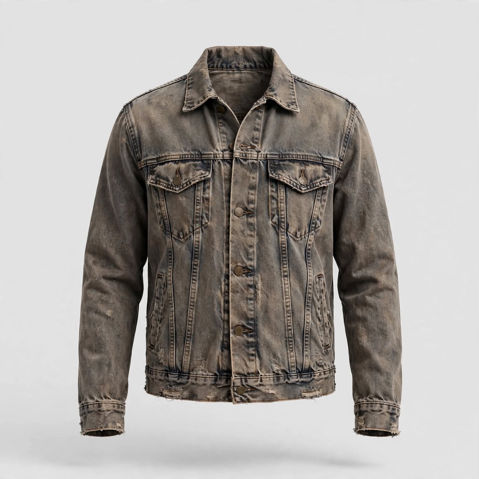Custom Vintage Wash Denim Jacket